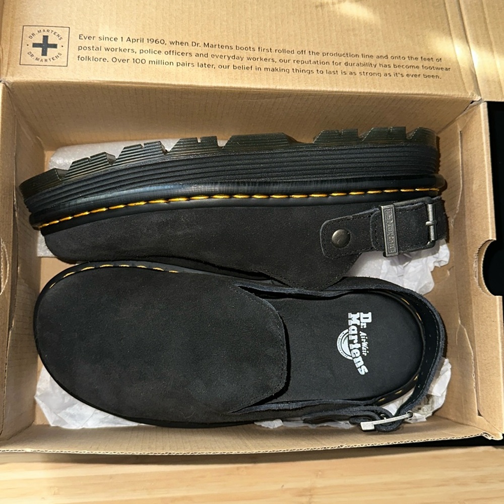 Dr. Marten Zebzag Mules Black